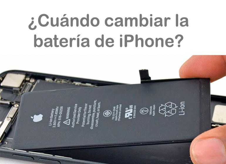 Cada cuánto tiempo es recomendable cambiar la batería de los iPhone?